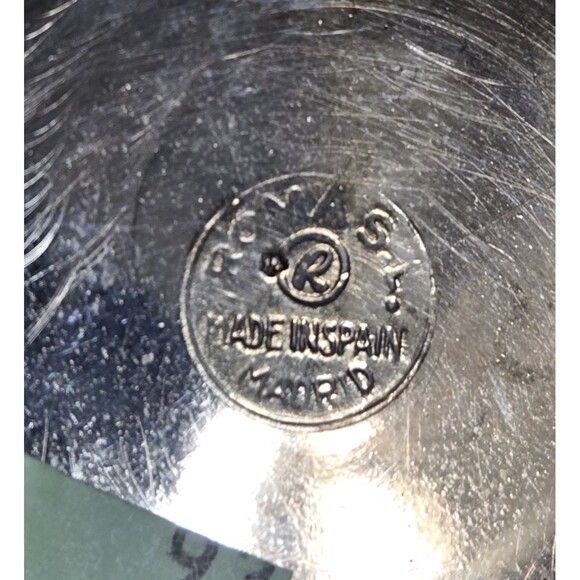 2 Vintage Roma S.L. Champagne Goblets Spain Twisted Grapevine Stem Silver Plate - Picture 14 of 14